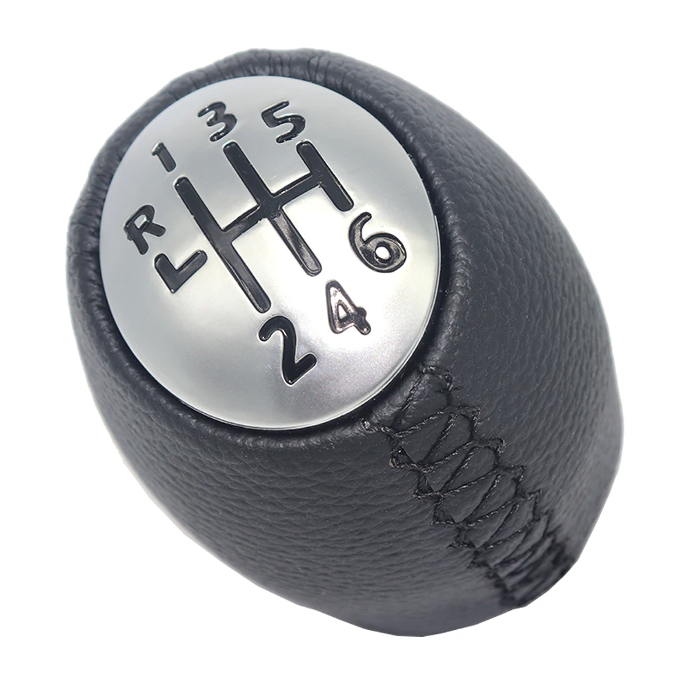 Gear Shift Knob For Renault Laguna II MK2 Stick  Lever Pen 6 Speed Pu Leather Black 2004 2005 2006 2007 Handball Replacement