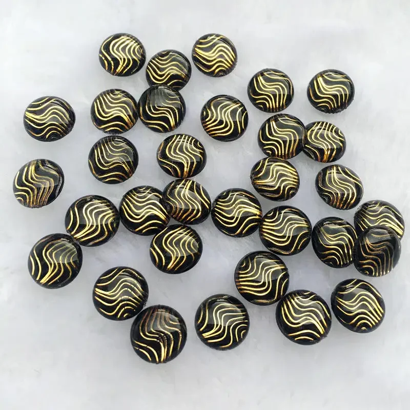 80pcs Round colorful faceted acrylic crystal water ripples Rhinestones clothing applique Strass stick button -E83