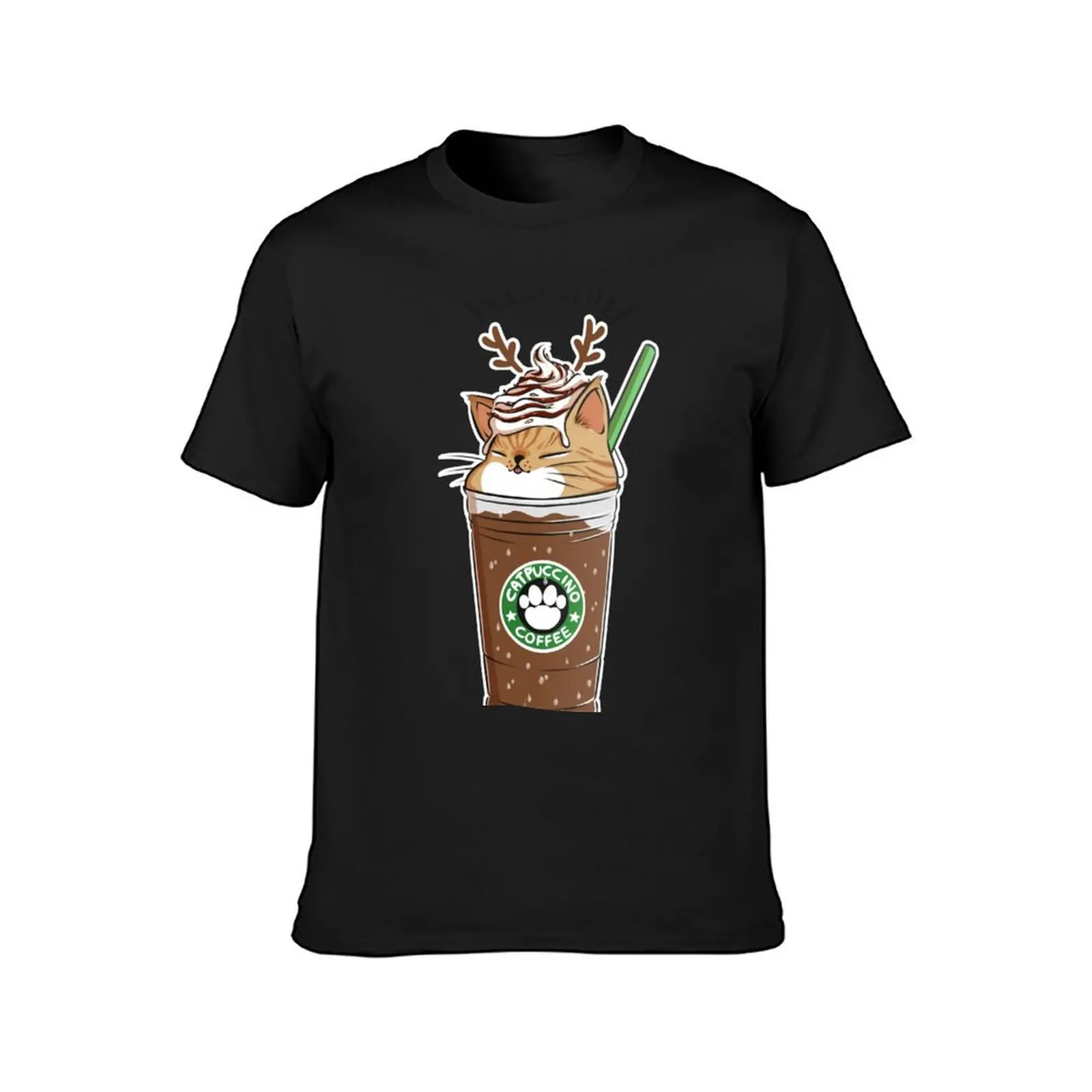 Hazelnut CATpuccino T-Shirt vintage new edition oversized tees men workout shirt