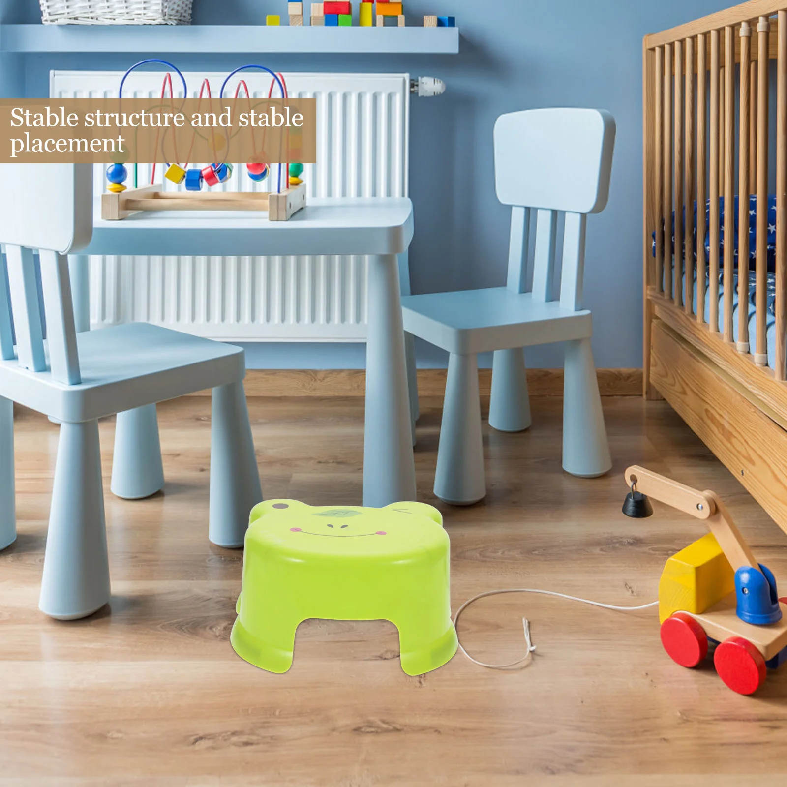 Taburete de plástico de dibujos animados, escalón de baño para niñas y niños, taburetes pequeños, sillas portátiles de pie primario para aula