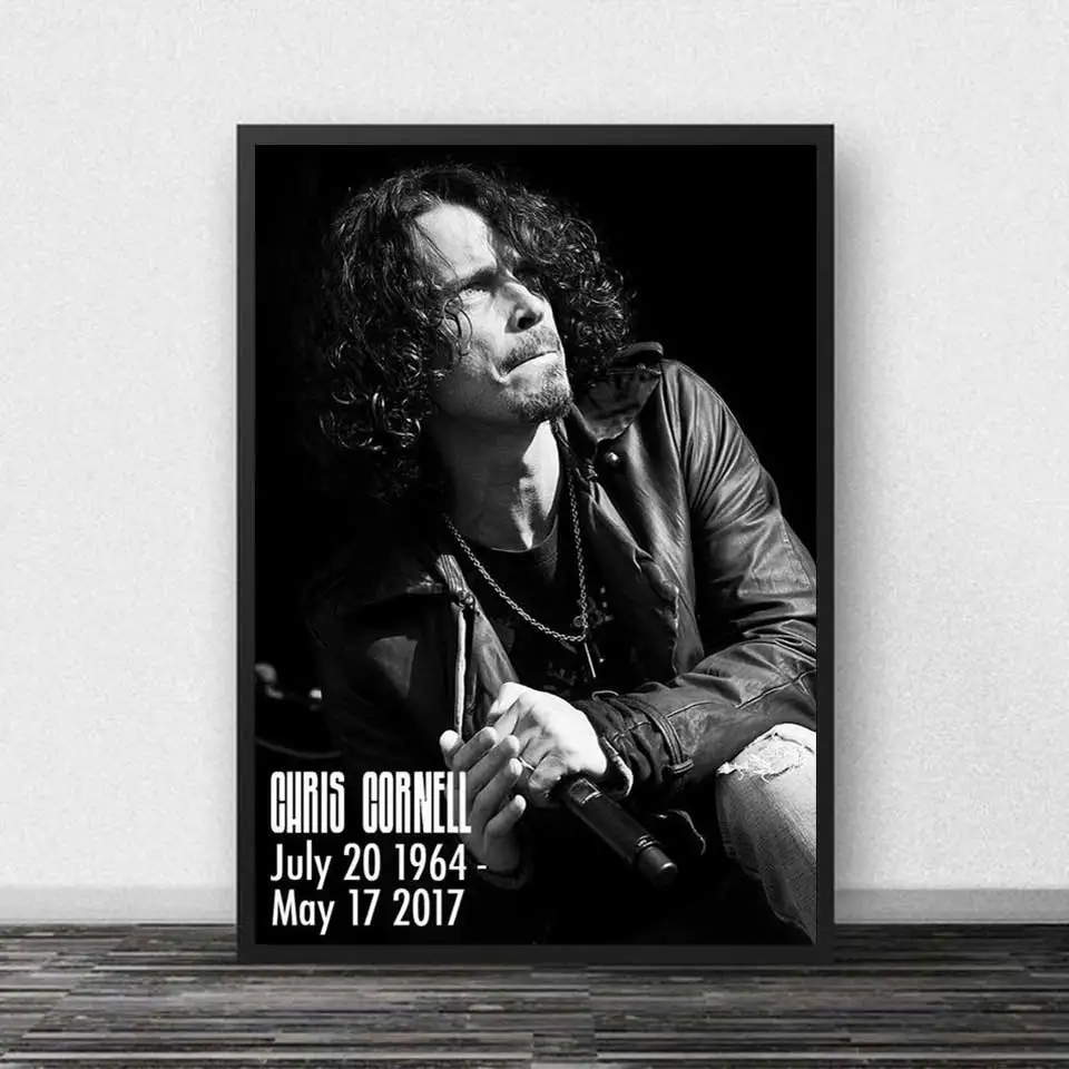 Chris Cornell Poster Classic Rock Band Star Painting Art Print Living Room Decoration Canvas