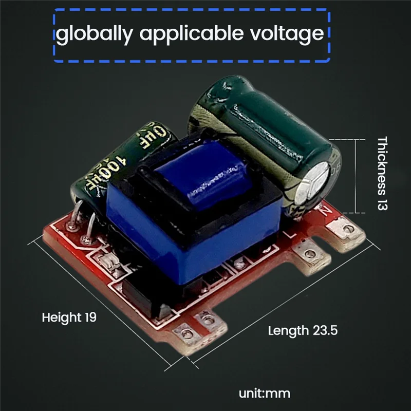 5PCS 300MA Isolated Switching Power Module AC-DC Step-Down Module 220V 110V