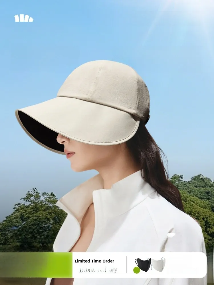 

Banana Leaf Women's UV Protection Wide Brim Sun Hat Black Glue Anti-Uv Hat Casual Style Adjustable round Top Cap for Outdoor ...