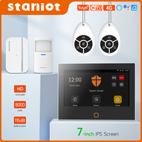 Staniot 7 inch Wireless Burglar Kit WiFi 4G Tuya Smart Home Security Alarm System Built-in Siren with 5-Year Door Window Sensor