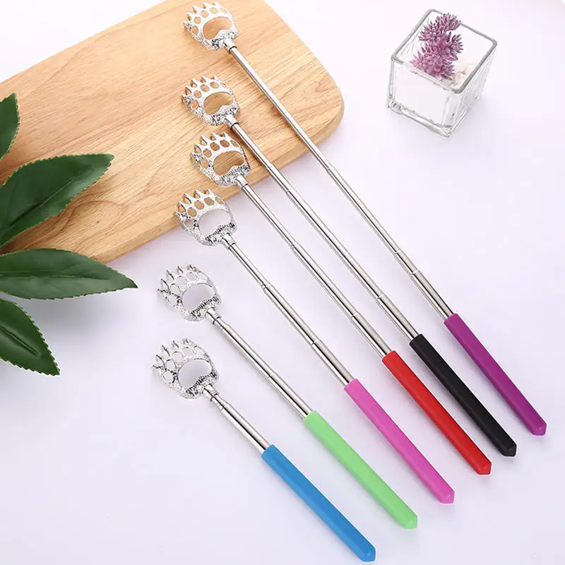 1 Piece Extendable Back Scratcher Portable Telescoping Metal Stainless Steel Back Scratchers Hand Massager