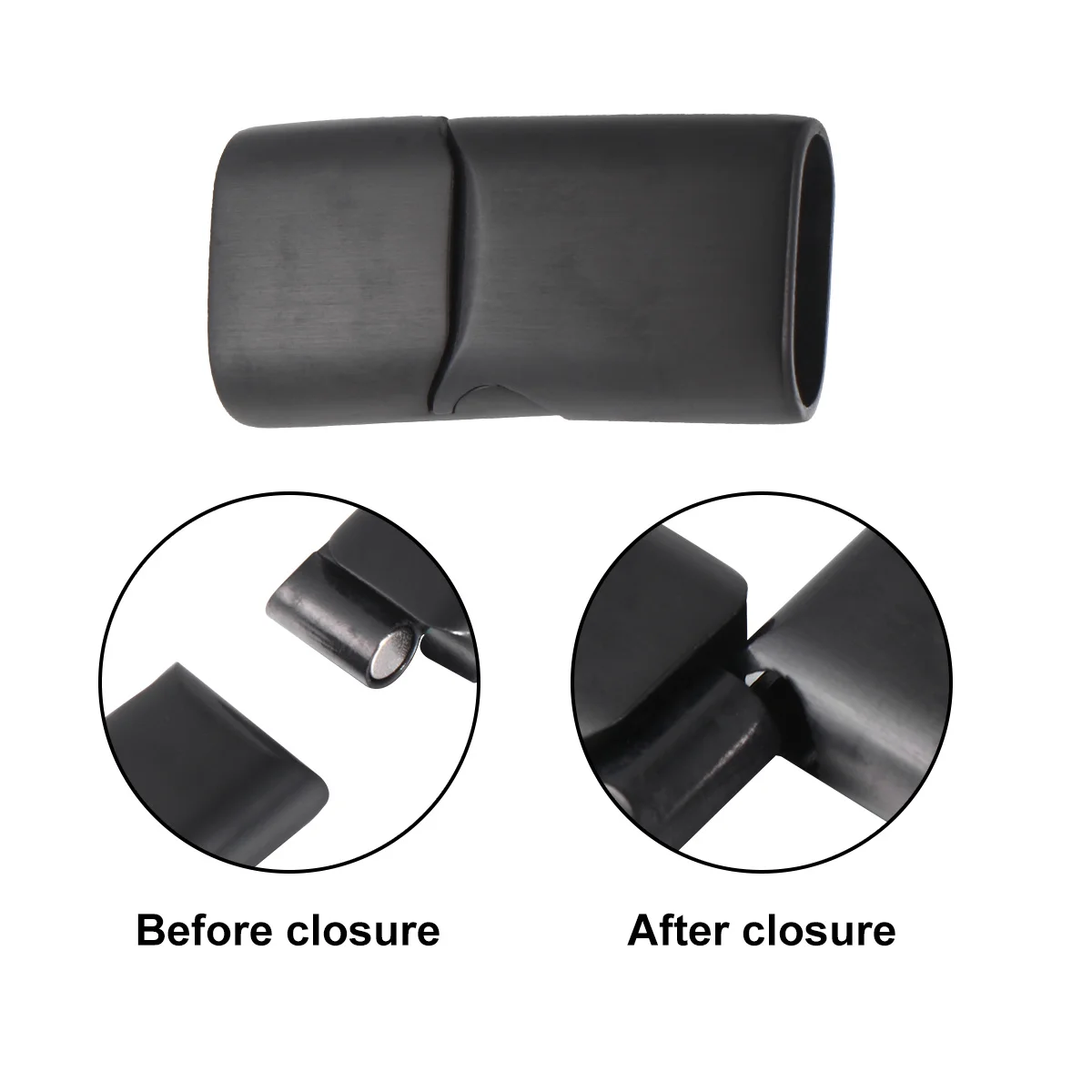 10 pcs Stainless Steel Magnetic Buckle 316 Snap Hook For Bracelet Necklace Strap Cord End Closure Clasp Converter Jewelry Making