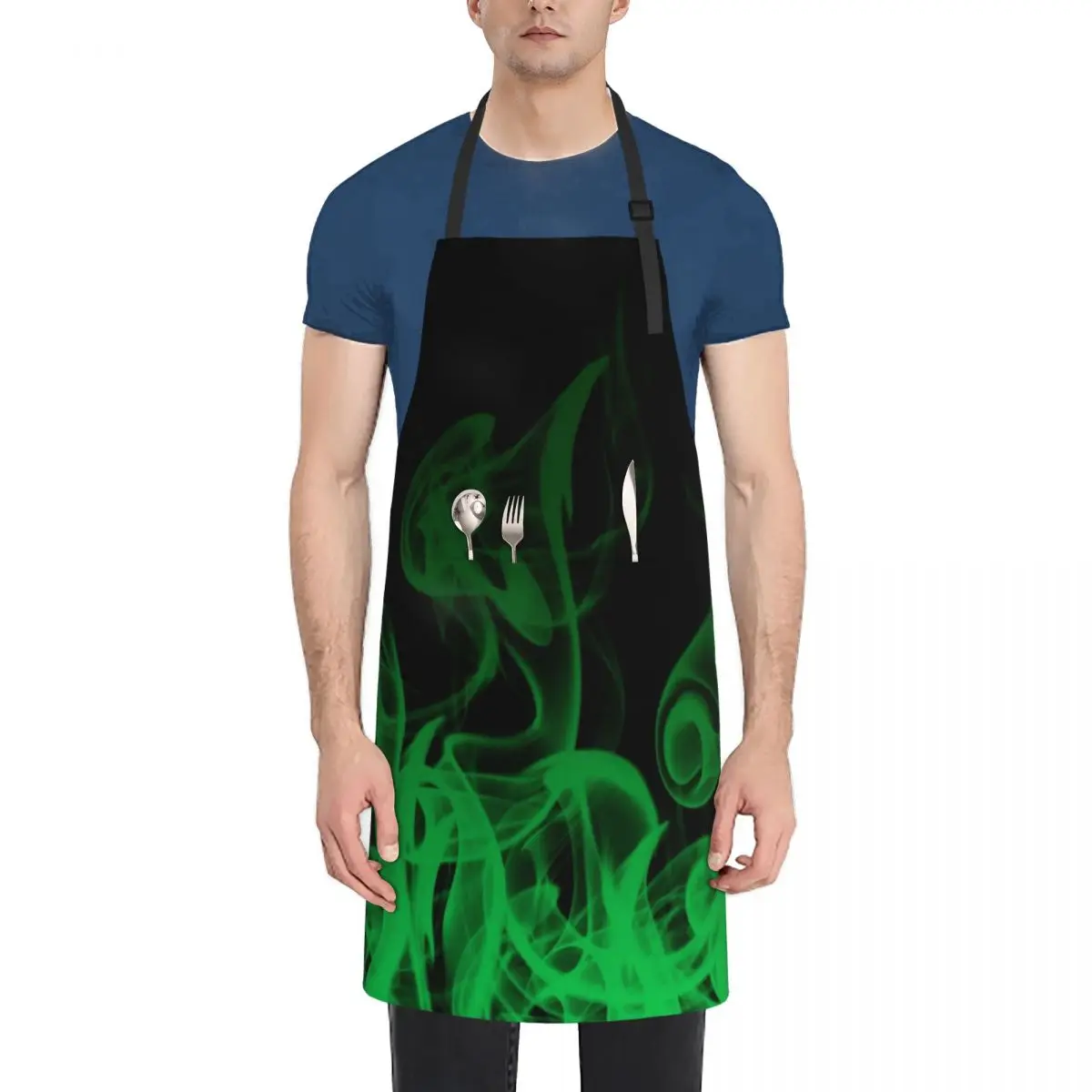 

Smoke background Apron Household Items Kitchen Barista Household Items Useful with personal logo Apron