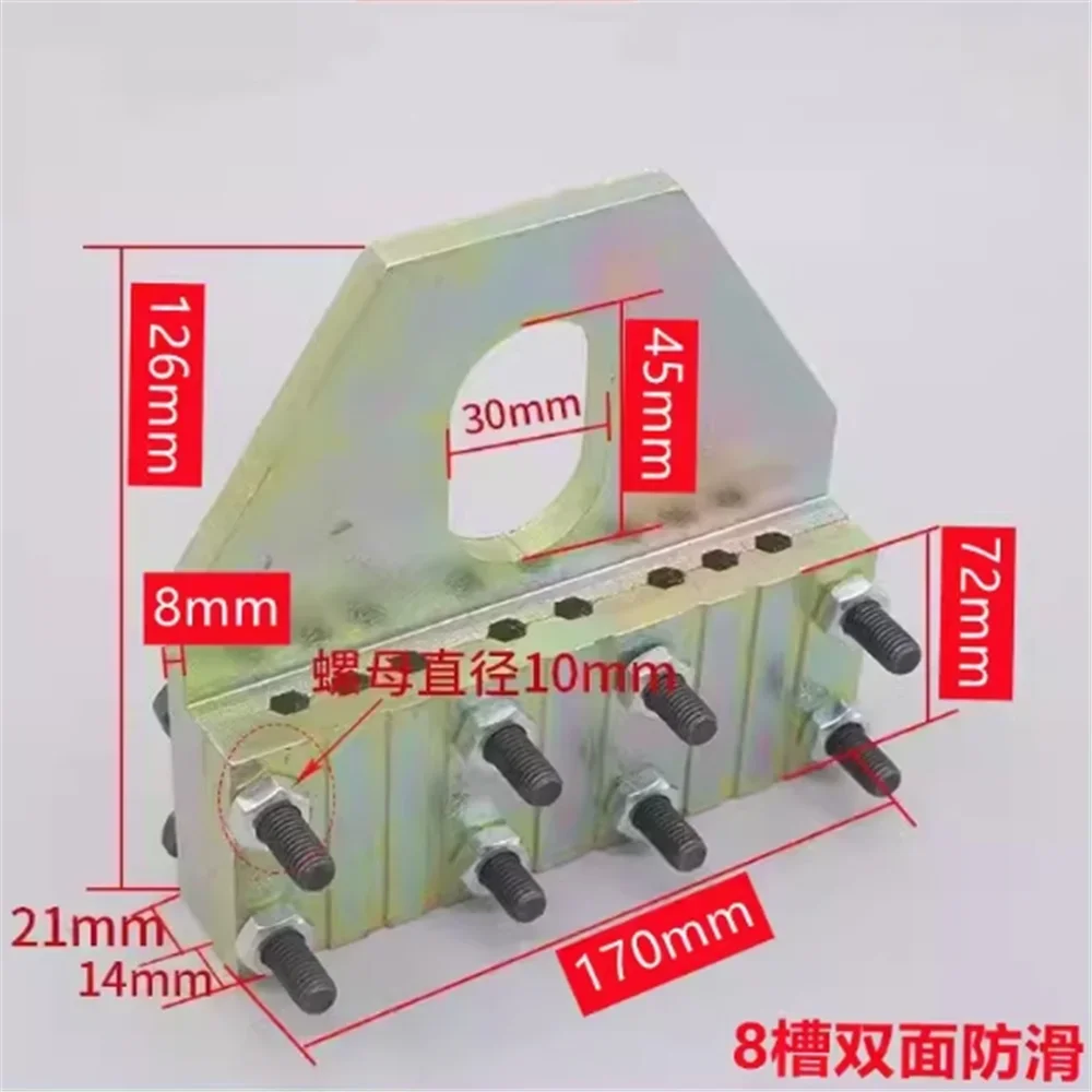 Elevator Double-sided Rope Clamping Plate 6 Slots And 8 Slots Double-sided Anti Slip Slots Elevator Elevator 2026 Yesrs