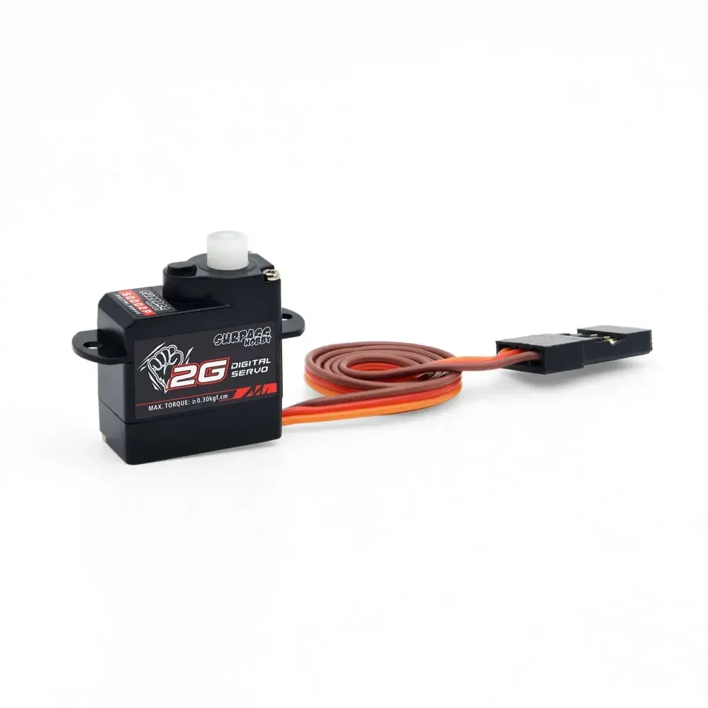 S0002P 2G Digital Servo Plastic Transmission High Torque High Speed Low Voltage Micro Servo with Arm Screw for RC Airplane Model