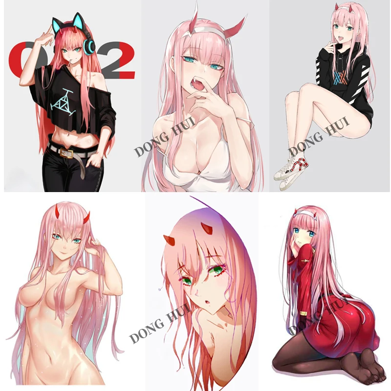 

Anime Waifu Decal ZeroTwo Sticker DARLING In The FRANXX Wall Sticker JDM Accessories Vinyl Buggy Motorcycle Refrigerator Laptop