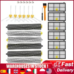 아이로봇 룸바 800 900 시리즈용 메인 사이드 브러시 HEPA 필터, 805 864 871 891 960 961 964 980 진공 청소기 부품 액세서리