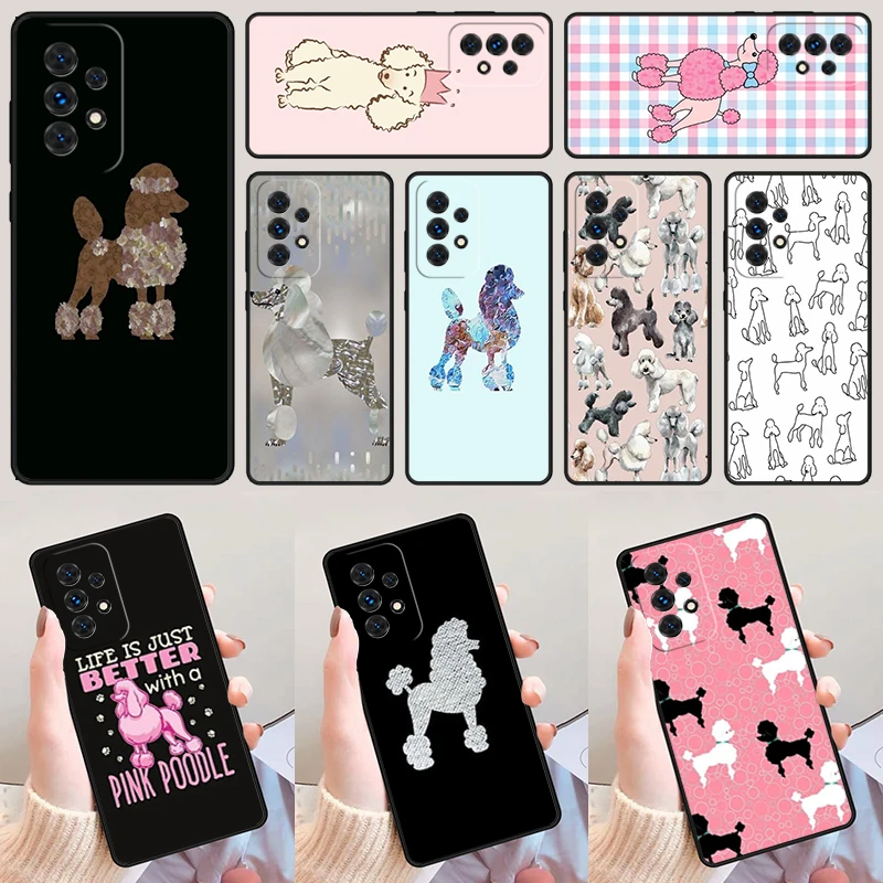 

Poodle Dog Cartoon For Samsung Galaxy A52 A72 A73 A20e A21S A50 A70 A11 A12 A42 A31 A40 A51 A71 A32 A80 A91 Phone Case Cover
