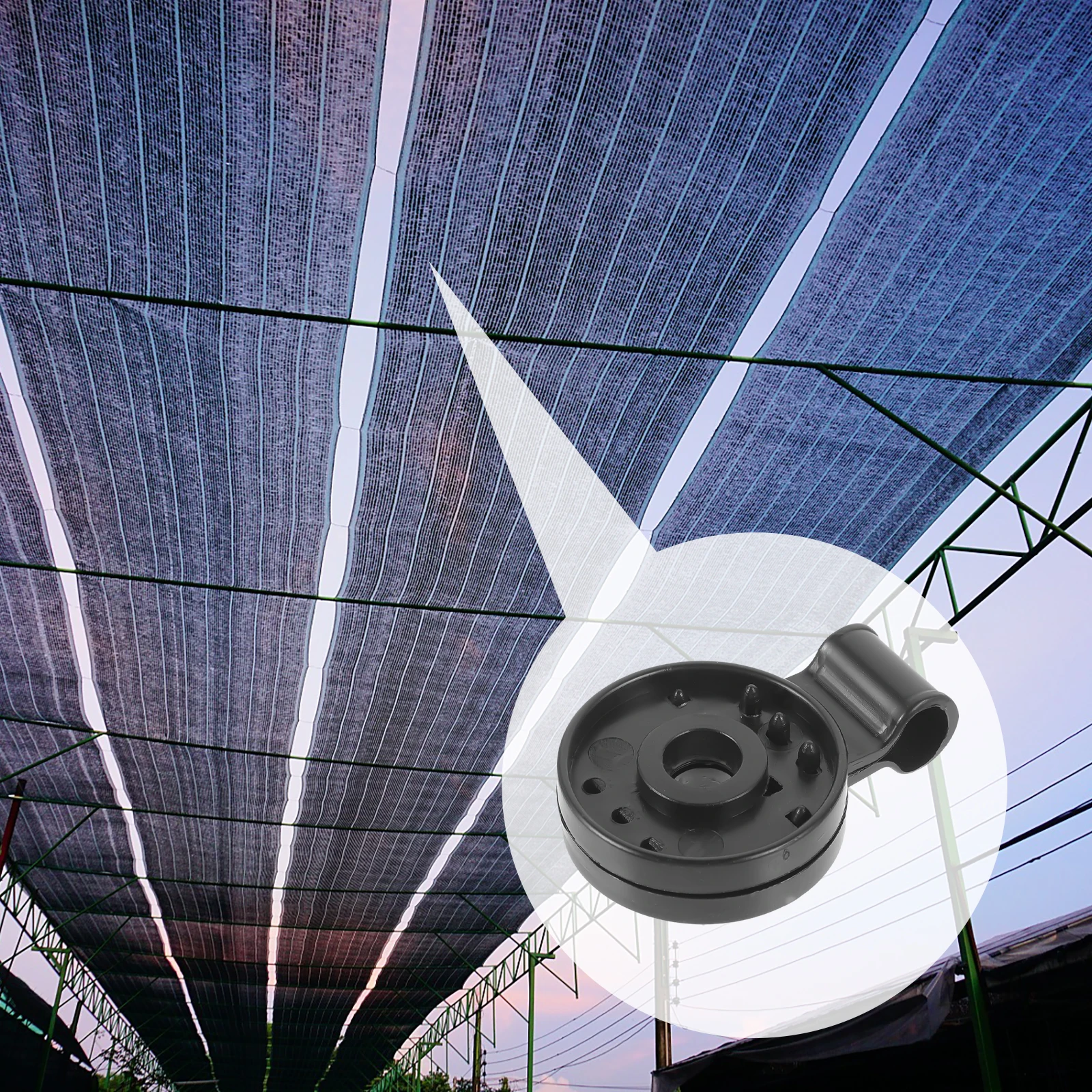 

20 Pcs Sunshade Mesh Clips Durable PP Material Easy Install Black Greenhouse Supplies Plastic Buckle Gardening Accessories