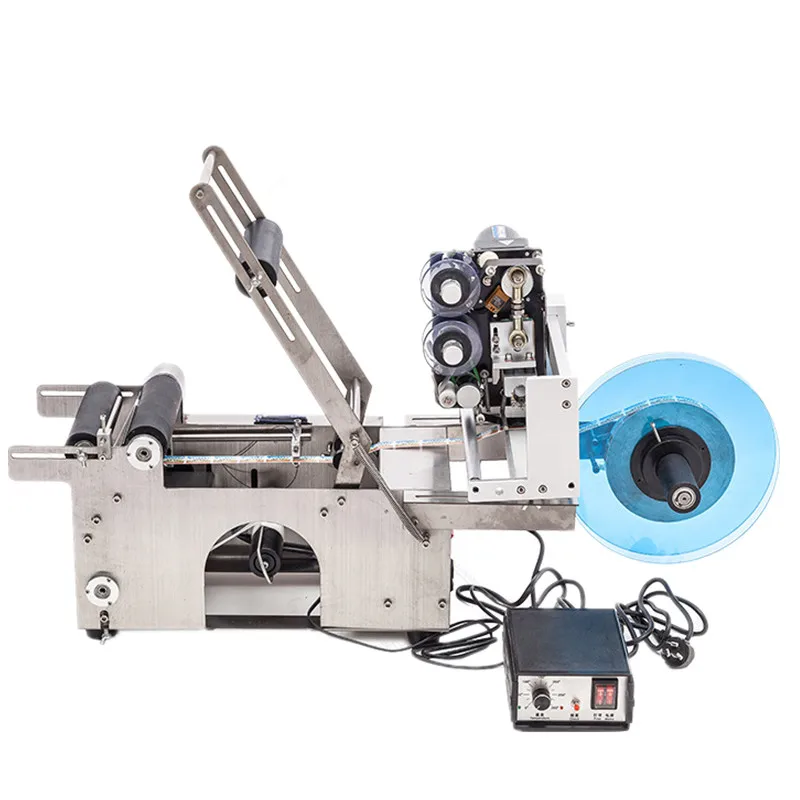 

Semi automatic labeling machinery, shrink sleeve label machine, small machines for business