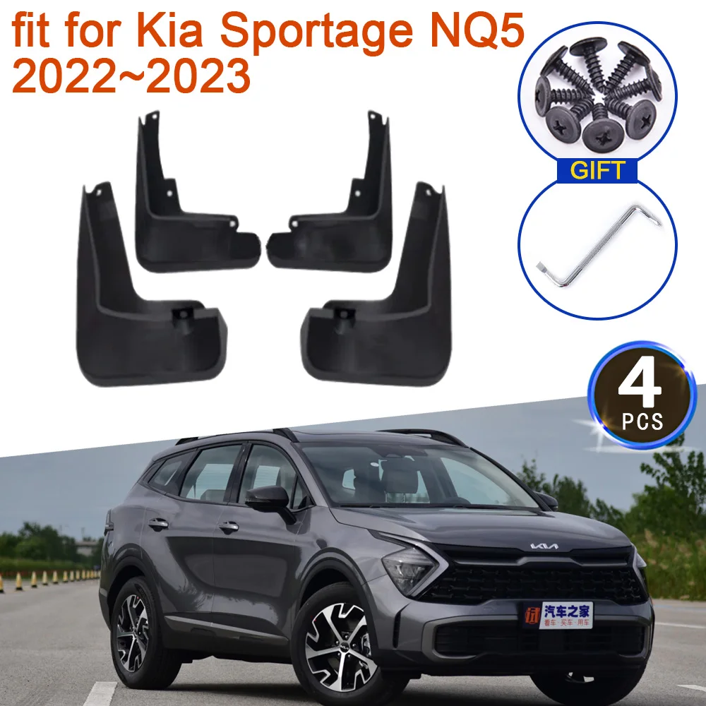 

4x Mudguards for Kia Sportage NQ5 2022 V 2023 Accessories Mud Flaps Splash Guards Front Rear Wheels Fender Flare Auto Car Stying