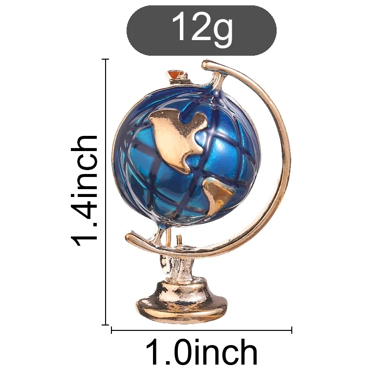 Mini Globe Enamel Pin, Vintage World Map Earth Planet Badge, Fashion Accessory, Gift for Travel & Geography Lovers