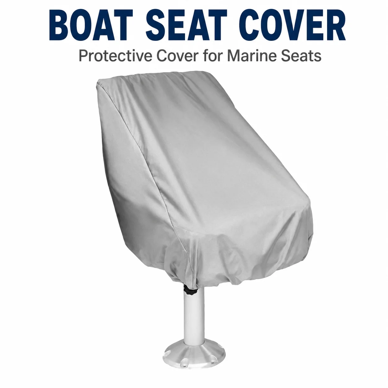 Waterproof Boat Seat Cover Outdoor Pontoon Captain Chair Protective Cover for Marine Fishing Boat Bench Seats UV Resistant