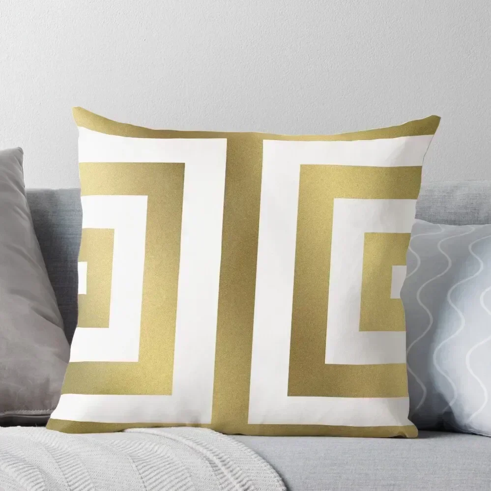 

Gold Greek Stripes Throw Pillow Cushions Cover Decorative Sofa Cushions Luxury Sofa Cushions christmas ornaments 2025 pillow