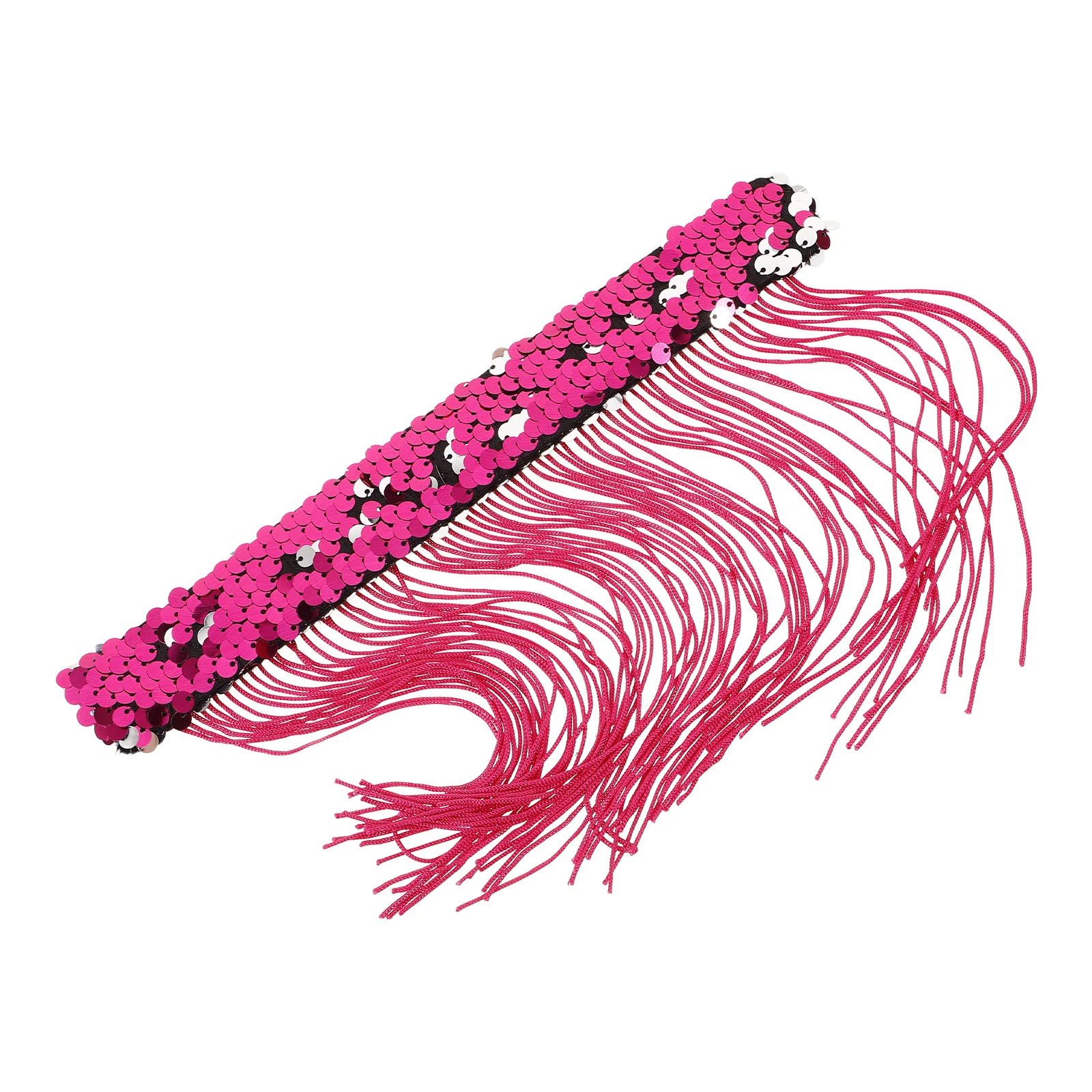

Tassel Sequin Slap Bracelets Kids Child Wristband Party Accessories Lightweight Snap Bracelet Bulk Pack Celebration Toy