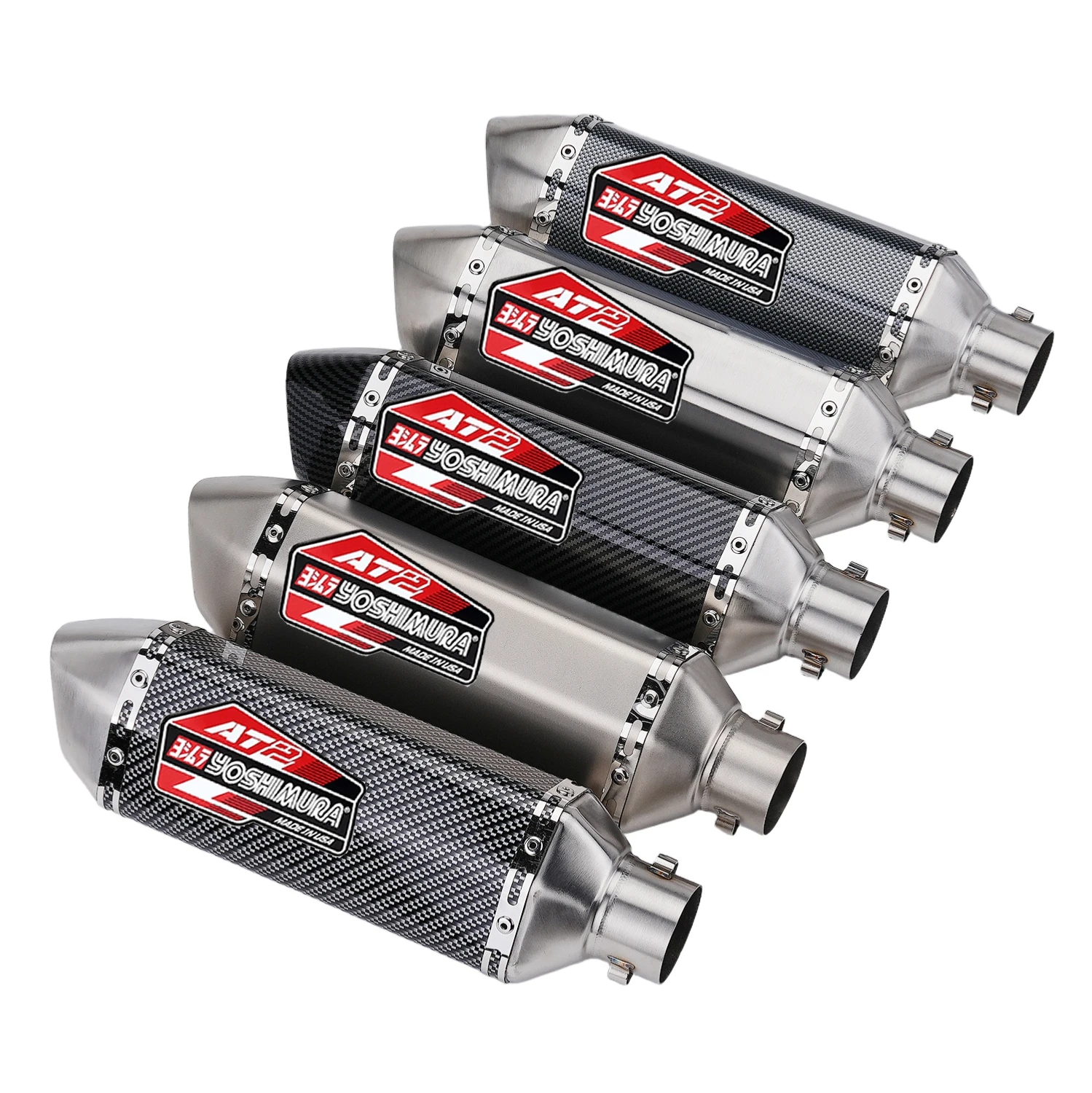 

370mm Motorcycle Exhaust Pipe Muffler Silencer Escape Moto DB Killer For YAMAHA SUZUKI KAWASAKI HONDA