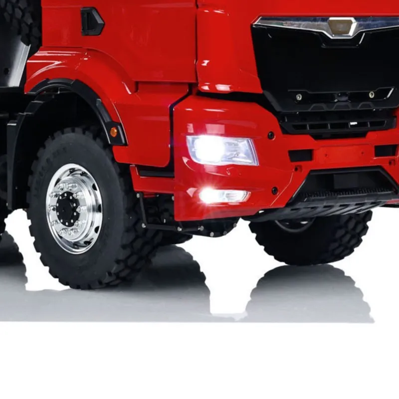 

RTR LESU 8X8 1/14 Scale RC Dump Truck Hydraulic Dumper Vehicle Car Model with Metal Cabin Sound Lights Smoking Toy THZH1968