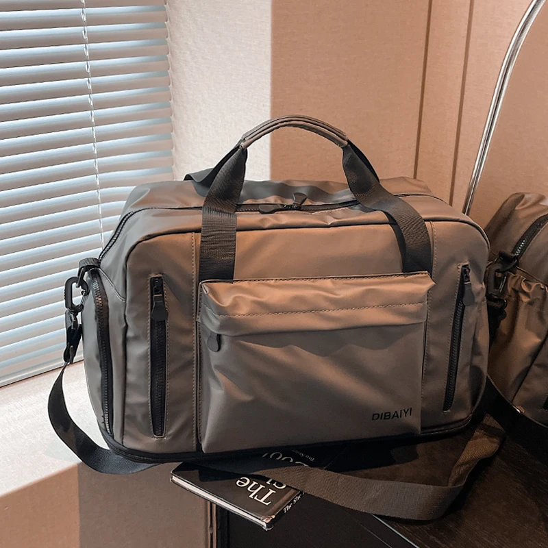 

Large Capaci Nylon Travel Bag Women's Lightweight Handheld Suitcase Faionable Multi-Functional Storage Sports Fitn Bag