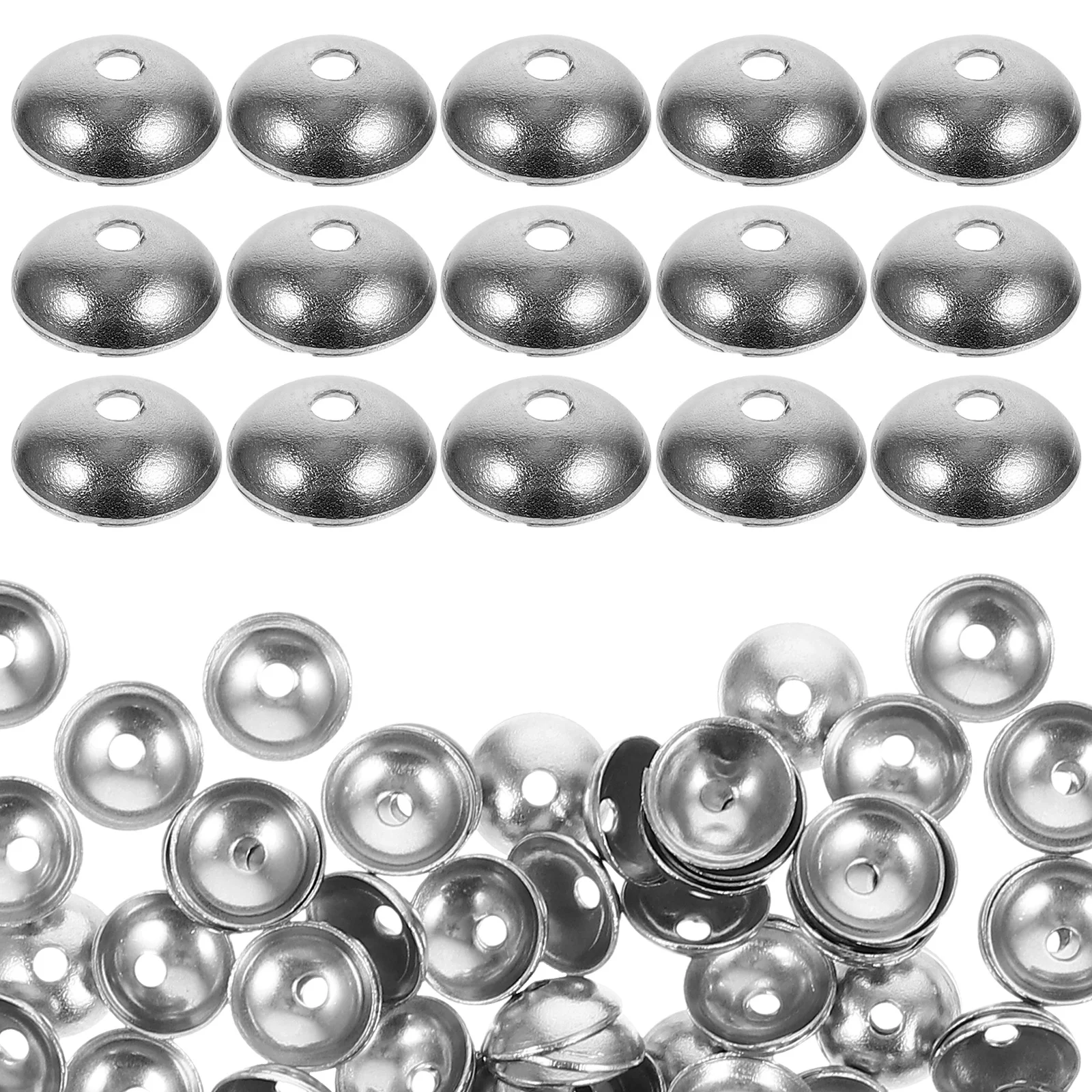 

150Pcs Jewelry Making Beads Caps Stainless Steel Lightweight Spacer Bead End Caps for DIY Bracelet Necklace Jewelry Supplies