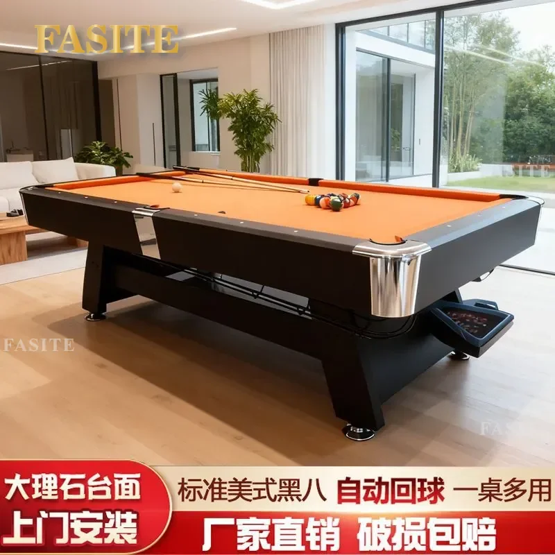 For American Standard Billiards Table Household Commercial Marble Multi Function Pool and Pong Two in One Game Table