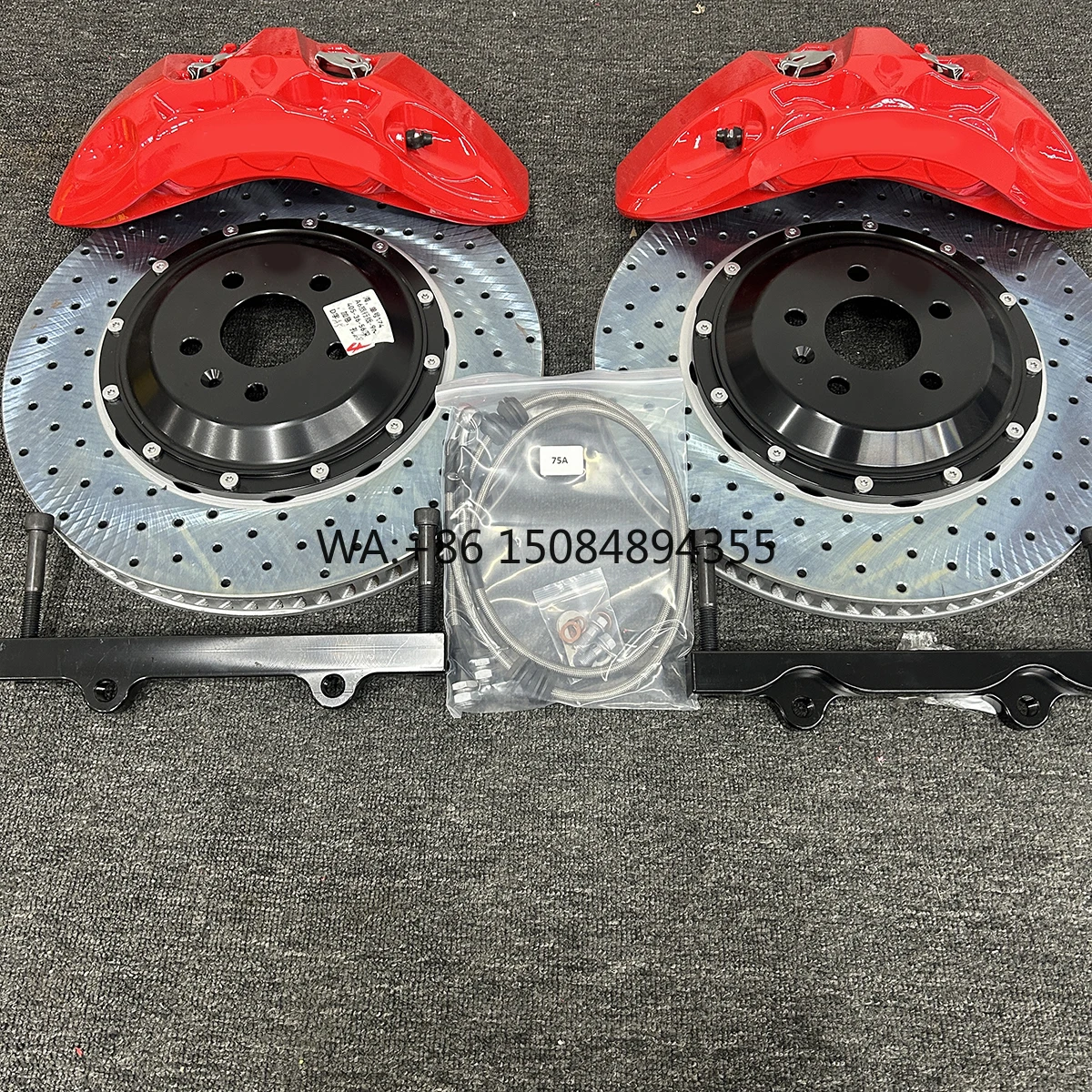 

Direct Bolt Upgrade Front 6 Pot Brake Caliper Big Disc Brake Caliper Kit Sport Auto Tuning Brake System Parts