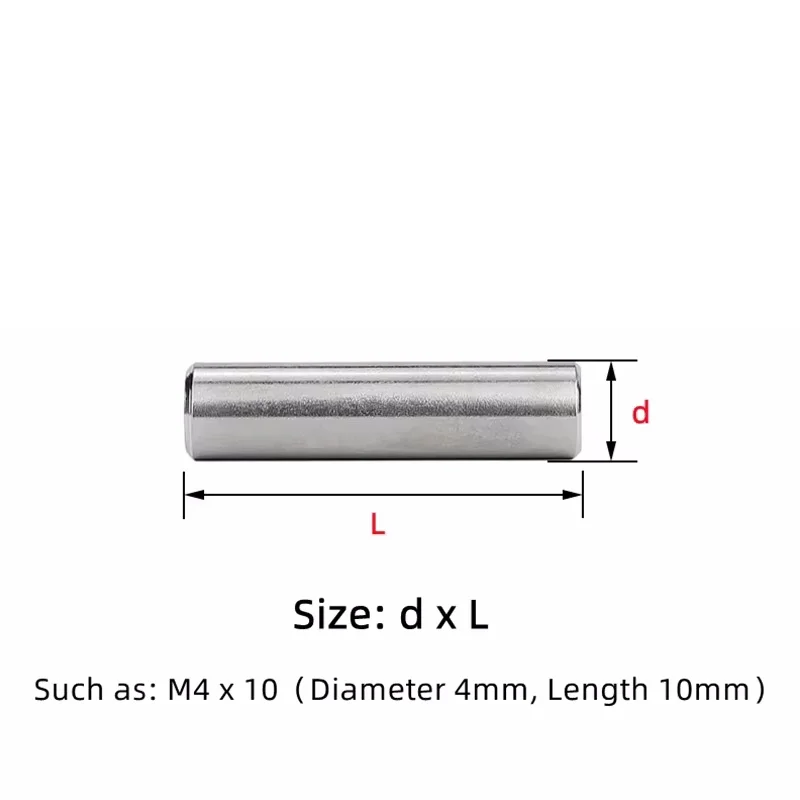 Gr15 M2 M2.5 M3 Hrc58-62 Bearing Steel Solid Cylindrical Dowel Pin High Hardened Locat Fixed Parallel Pins