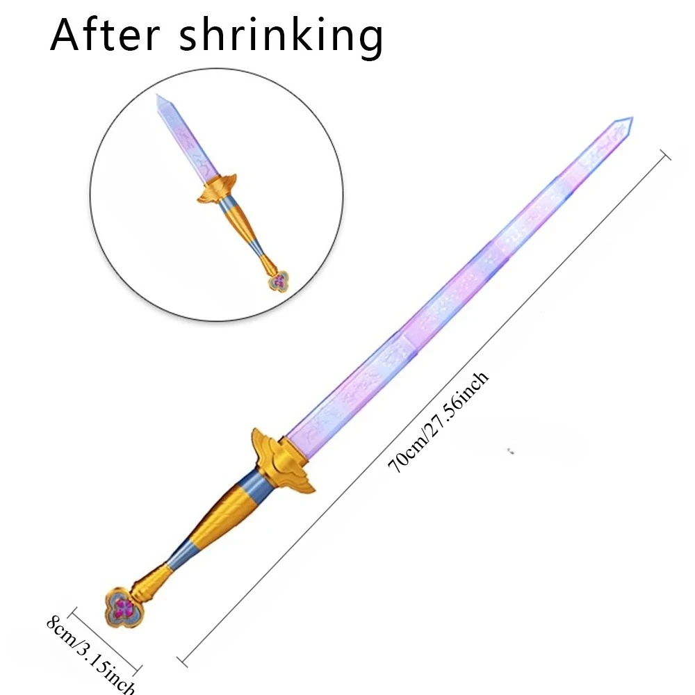 Accessoires de jeu de rôle de haute qualité pour groupe de filles démoniaques : Épée symbole Lumi, accessoires d'épée longue violette, accessoires de jeu de rôle