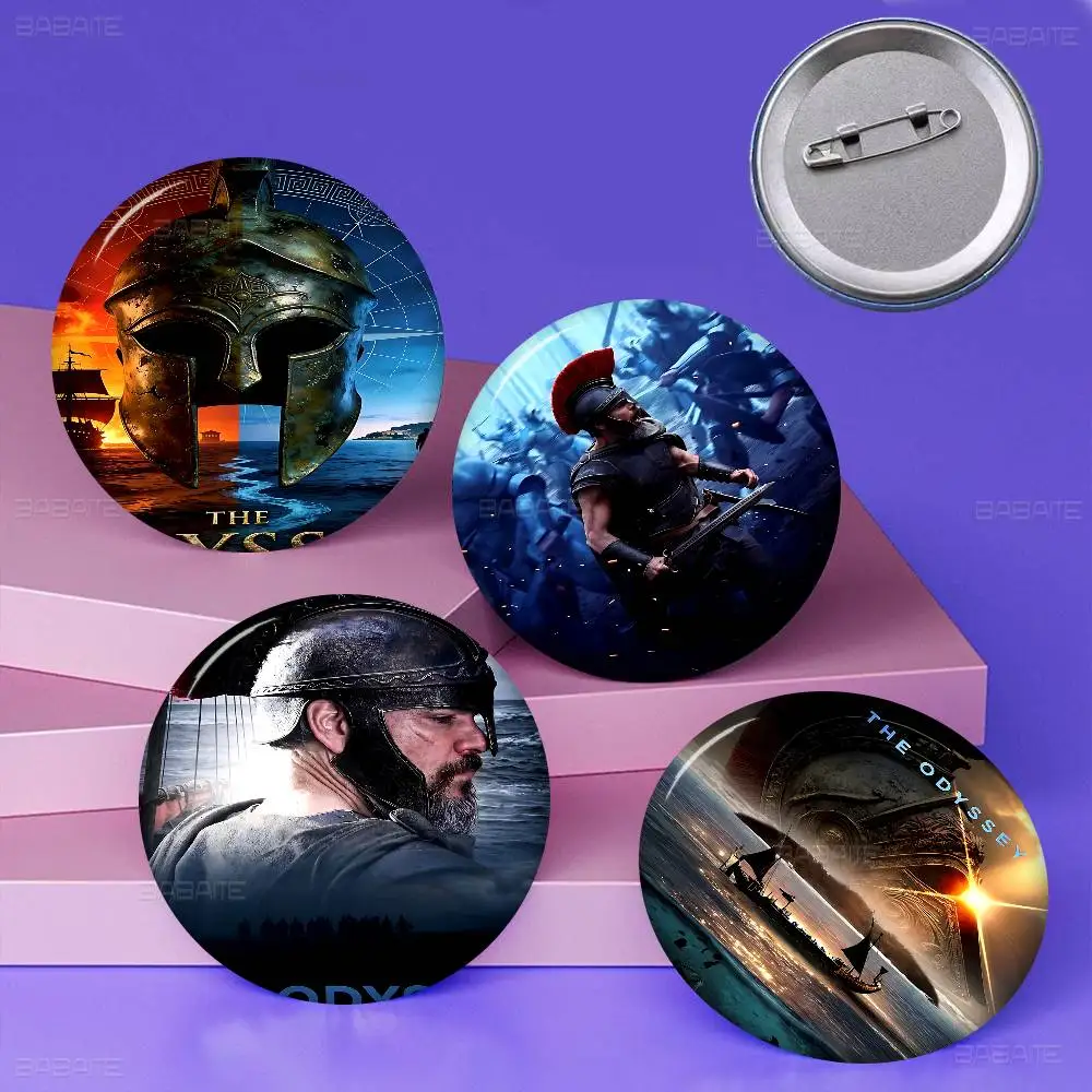 Movie T-The O-Odyssey Creative Pins Funny Round Snap-in Brooch Badge Backpack Hat Accessories Jewelry Gifts for Friend