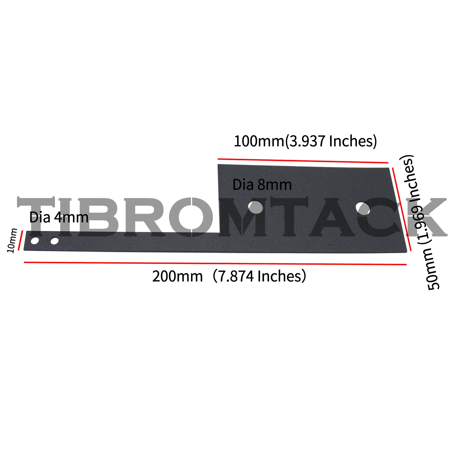 Titanium Anodes Terminal Block with Hole, MMO Ruthenium-Iridium Coated for Laboratory Test, 1Pc