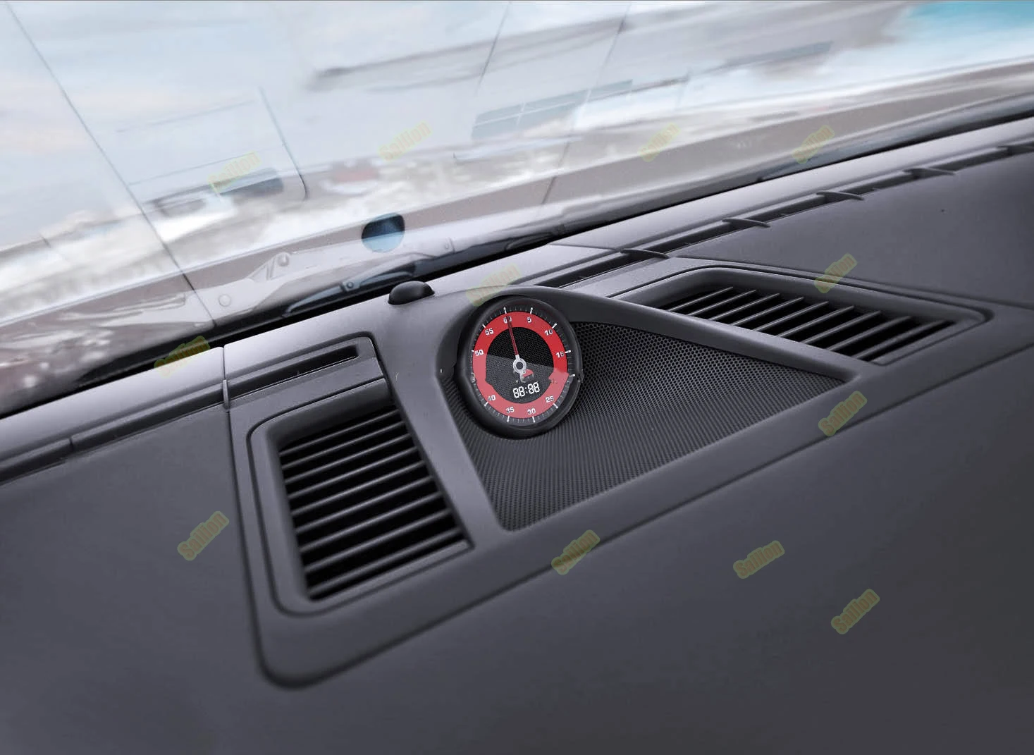 Tachometer Innenraummodifikation Uhr Stoppuhr Für Porsche Panamera 2010-2016 Auto Kompass Elektronisch – Detail 12