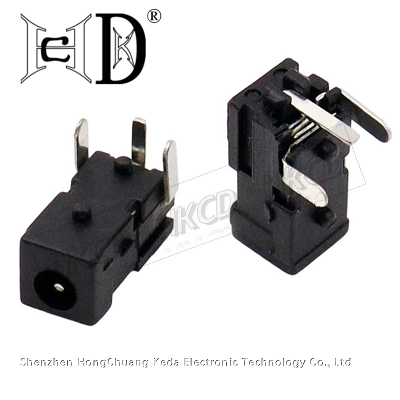 5pcs DC011 2.5*0.7mm DC Power Jack 3Pin Right Angle Connector DIY Repair Charging Computer Laptop Electronic Components