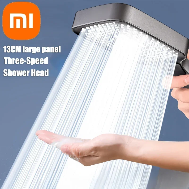 

Xiaomi 13 см большая панель для душа 3 режима регулируемая массажная насадка для душа высокого давления фильтрующий элемент аксессуары для ванной комнаты новый