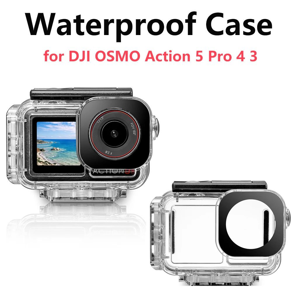 

Waterproof Case for DJI OSMO Action 5 Pro Underwater Dive Housing for DJI Action 4 3 Protective Diving Cover Mount Accessories