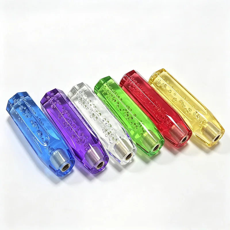 15cm Transparenter Bubble-Acryl-Schaltknauf Universeller Gangschaltknüppel mit M8 M10 M12 Messingadaptern für Manuelle und Automatische Fahrzeuge – Detail 9