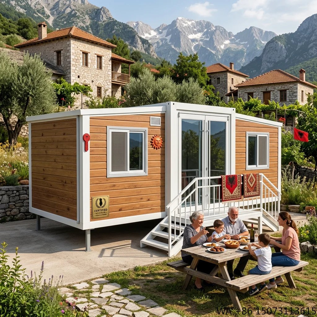 3 Bedroom 2 Bath Outdoor Fabricated Duplex Double Wing Expandable Container Homes Plans bar 40ft Luxury House
