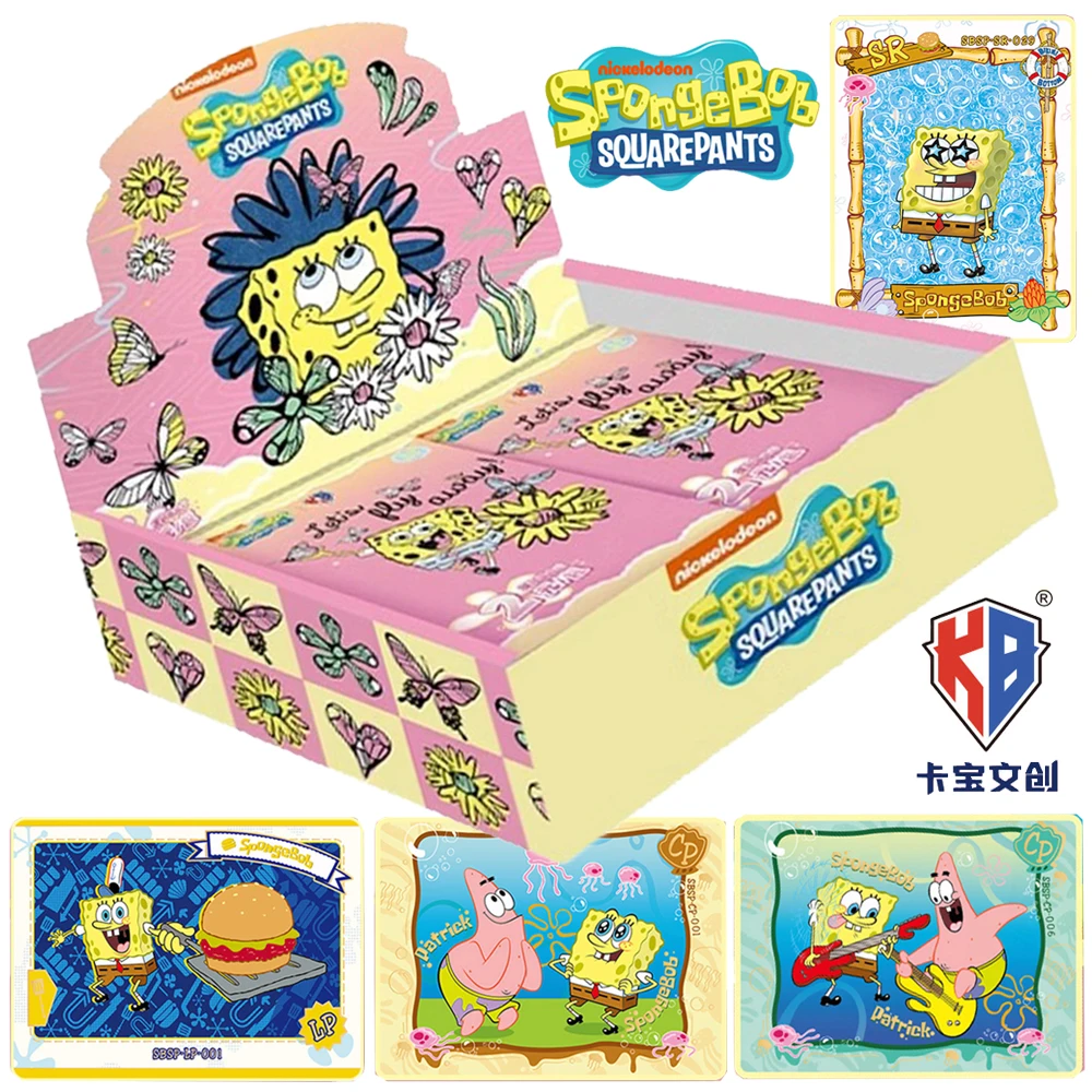 

SpongeBob SquarePants Collection Card For Children Plankton Karen Funny Joyful Family Anime Limited Game Card Christmas Gifts