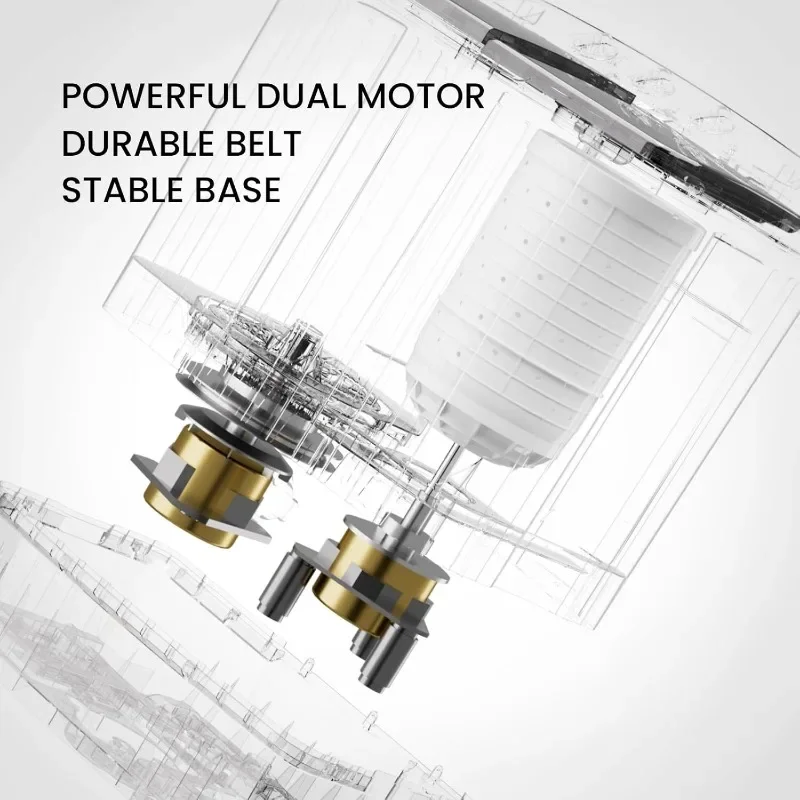 BANGSON Compact Portable Washing Machine, 17.6 Lbs Portable 11 Lbs Small Twin Tub Washer and 6.6 Lbs Spin Cycle for Camping