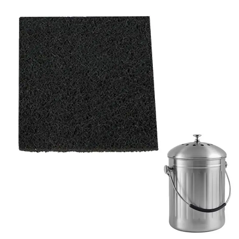 Charcoal Filters for Kitchen Compost Bin Square Round Compost Filter Cotton Deodorant Activated Carbon Compost Bucket Pail Bins