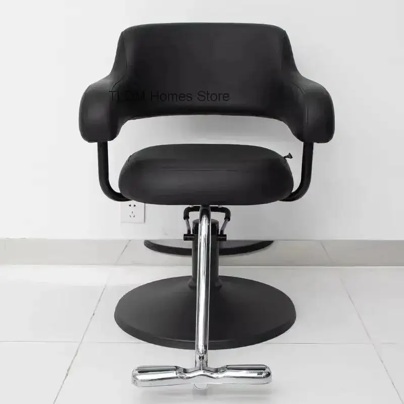 Cadeira de Barbeiro Simples e Elegante, Luxuosa e Confortável para Salão de Beleza, Estilo Nórdico Glamour, Mobiliário para Cabeleireiro