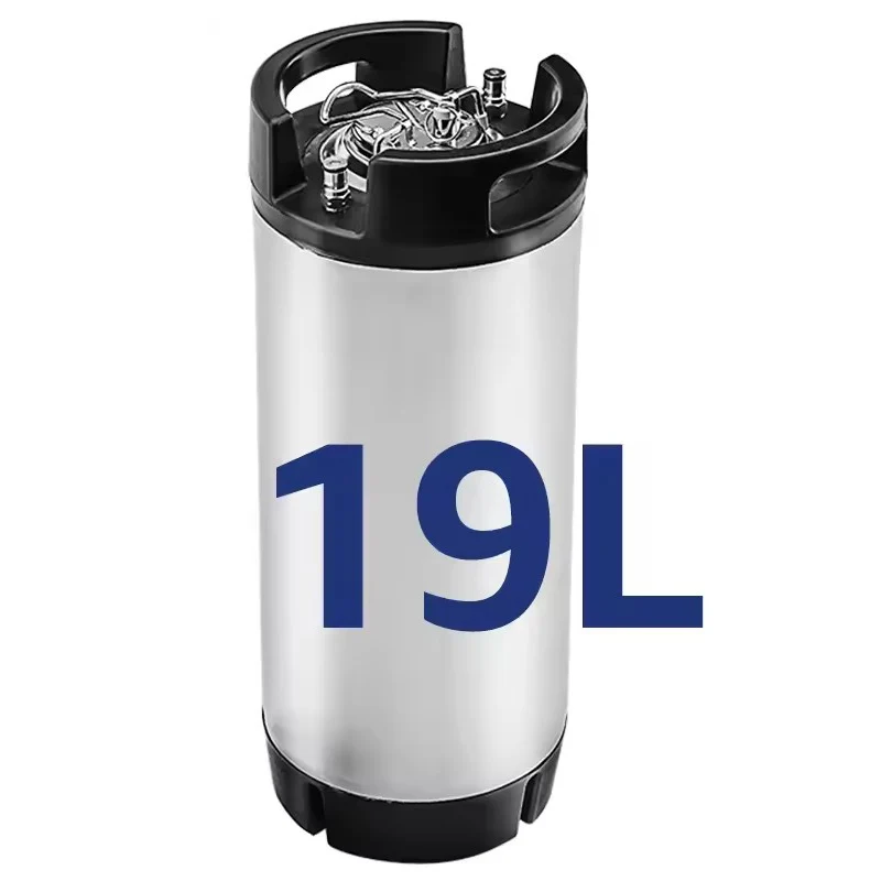 

19L Cornelius "Corny" HomeBrew Keg,Soda Keg Draft Beer Keg Container with Standard Ball Lock Disconnect Connection,Allow Stacked