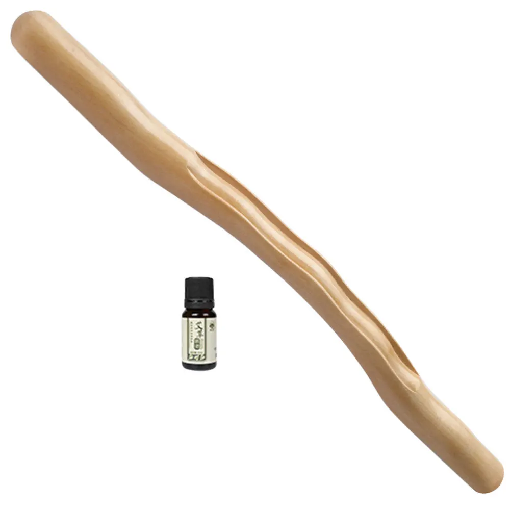 

Wooden Massager Household Back Fatigue Relief Muscle Relaxation Body Massage Stick Portable Acupoint Therapy Tool