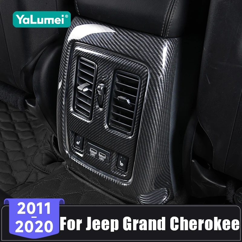 Für Jeep Grand Cherokee WK2 2011 2012 2013 2014 2015 2016 2017 2018 2019 2020 ABS Auto Armlehne Box Hinten Outlet anti-kick Abdeckung