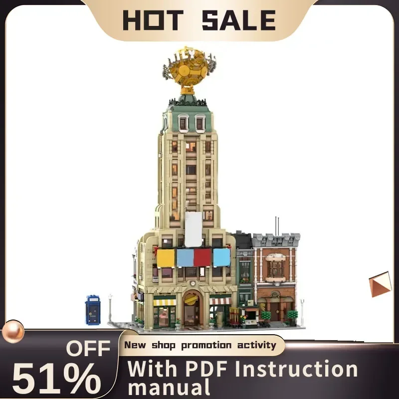 

7376 шт., хит продаж, знаменитый герой, фильм Moc, ежедневная модель планеты 10297, головоломка на заказ, кирпич, сделай сам, креативные идеи, детские игрушки, подарки на день рождения 10278