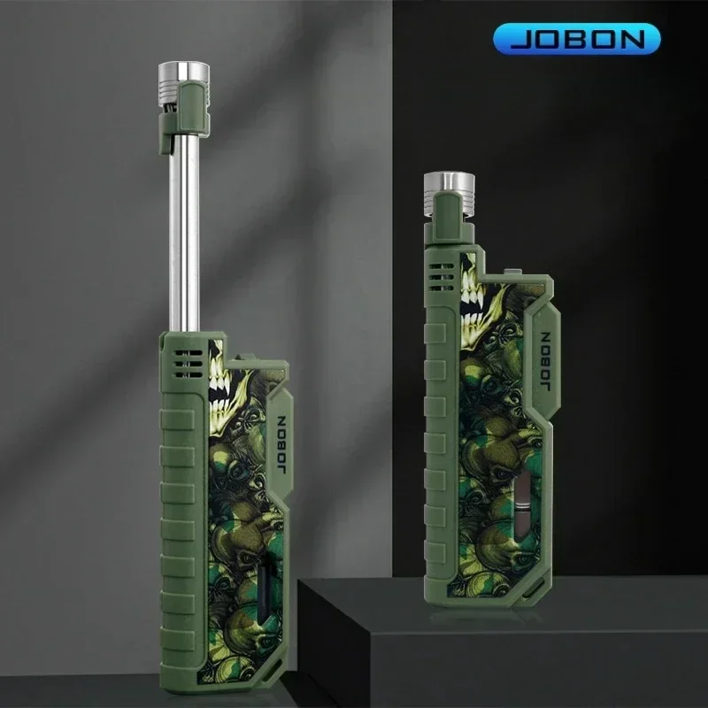 

JOBON Outdoor Camping Telescopic Rod Igniter Visual Oil Tank Windproof Butane Gas High Power Kitchen Flame Ejector