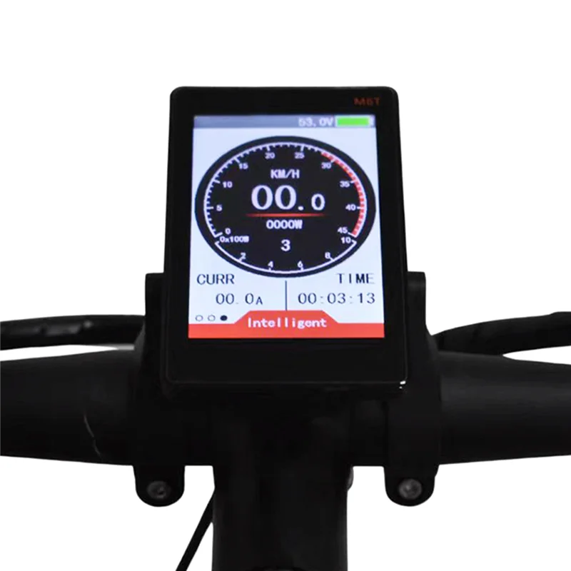 

A040-M6T Electric Bike LCD Display Meter 24V-60V Universal E Scooter LCD Panel Color Screen With USB For E-Bike Replacement (SM