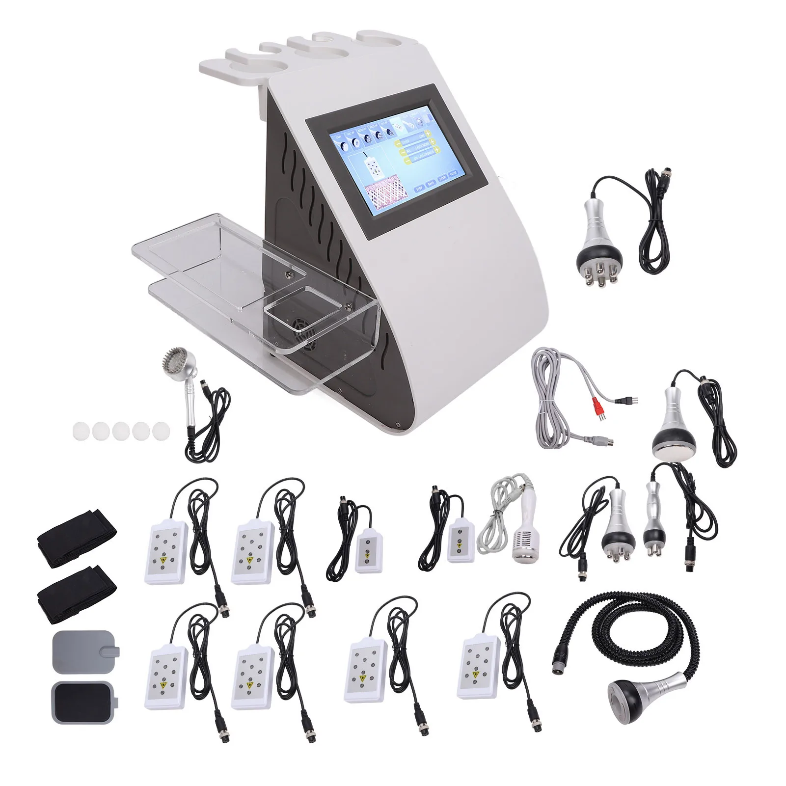

Body Slimming Vacuum Machine Multifunctional Fat Burning Machine Skin Tightening 9 in 1 RF Beauty Massage Machine